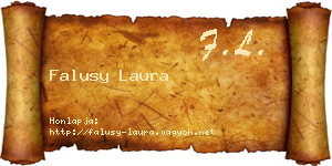 Falusy Laura névjegykártya